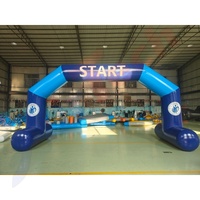 Arche d'entrée gonflable publicitaire personnalisée pour sports d'aventure en bâche PVC, 8m, avec ventilateur intégré, durable, imperméable et résistante au vent