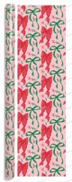 Papier d'emballage cadeau rose épais sur mesure avec nœud, esthétique Coquette, pour Noël, grande quantité minimale de commande (MOQ), usage commercial