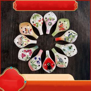 Ocarina de Cerámica de Alta Calidad, Tono Alto C, 6 Orificios, Pintada, Instrumento Musical para Principiantes - Product Image 2