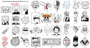 Miroir mural décoratif de forme irrégulière mignon Pikachu Anime, design personnalisé, miroir mural durable pour cadeau, décoration de la maison - Product Image 5