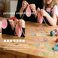 Marqueurs de mailles métalliques en forme de D, colorés, pour le tricot et le crochet, emballage personnalisé en gros