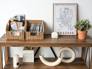 Haddeleme kıyafet sepeti kalınlaşmış büyük çamaşır Handwoven Bakset Rattan sepetleri toptan ahşap ekmek kutusu için mutfak tezgahı - Product Image 4