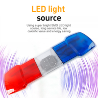 Lampu Peringatan Atap LED 1200mm 12V/24V 200W dengan Speaker Sirine Lampu Strobo Darurat Merah Biru untuk Ambulans