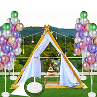 Support de colonne en plastique pour décorations de fête d'anniversaire, ensemble de jouets promotionnels pour adultes, support de ballons blancs, poteau porte-ballons, bâton à ballons