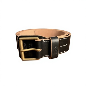 Ceinture Homme Personnalisée en Cuir de Vachette Véritable avec Boucle Carrée en Acier, Style Vintage, Étanche et Durable, Largeur 3,8 cm, Longueur 138 cm, Formelle et Décontractée - Product Image 2