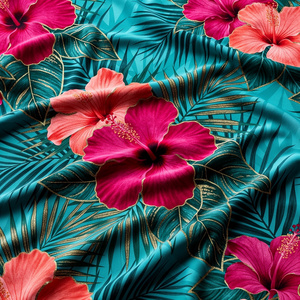 Tissu Popeline Floqué 100% Coton 73GSM Léger, Motifs Floraux Personnalisés Imprimés Numériquement, Style Années 80, Idéal pour Robes – Designs Personnalisés Acceptés - Product Image 3