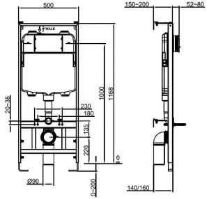 <span class=keywords><strong>Cisterna</strong></span> Empotrada de Diseño Delgado Estilo Europeo CE, Sistema de Marco Anticorrosión, <span class=keywords><strong>Cisterna</strong></span> en la Pared - Product Image 5