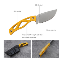 Couteau droit à manche creux Bochen, léger, EDC, pour le camping, la chasse, les activités de plein air, cadeau, couteau à lame fixe avec étui Kydex, vente en gros