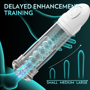 Bomba de aumento de pene <span class=keywords><strong>LIL</strong></span> MERMAID con masturbador de succión Dispositivo de mejora masculina Silicona de grado médico para entrenamiento de tamaño - Product Image 3