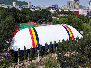 Hochwertige stabile Sport Air Dome Membran struktur Zelt Basketball Tennisplatz Dach abdeckung Außen anwendungs hallen PVDF - Product Image 4
