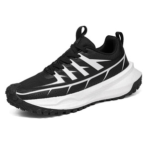 Chaussures de randonnée pour hommes, dessus en mesh respirant, semelle extérieure en caoutchouc, semelle intermédiaire en EVA, bout rond, légères, durables, chaussures de trekking d'extérieur pour l'été - Product Image 2