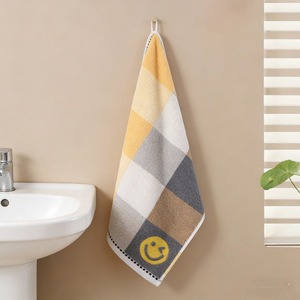Goodmorning Cotton Face Towel 35x70cm Embroidered Alphabet Antimicrobial Rectangle - Product Image 2