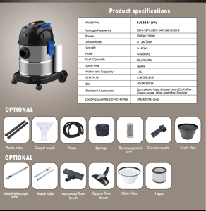 Nettoyeur vapeur à injection-extraction industriel 220v, multifonction, 30L, 1200W, pour le nettoyage domestique, vente chaude - Product Image 6