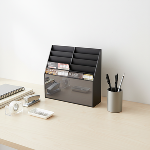 Porta Revistas de Acrílico - Diseño Moderno/Contemporáneo Pre-Ensamblado <span class=keywords><strong>para</strong></span> Escritorio o Uso Independiente - Product Image 1