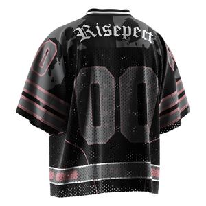 เสื้อฟุตบอลอเมริกันสไตล์วินเทจ พร้อมลายกราฟิกย้อนยุค ผ้าระบายอากาศได้ดี และเนื้อผ้าแห้งเร็ว เหมาะสำหรับการพบปะของแฟนคลับ - Product Image 6