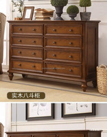 Armoire de rangement en bois massif, bois de frêne blanc, 9 tiroirs, commode en bois massif, chambre à coucher, salon, commode de chambre à coucher