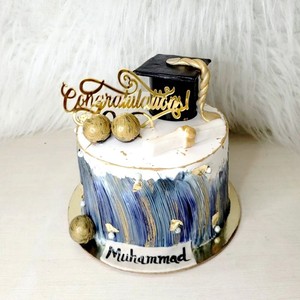 ท็อปเปอร์เค้กอะคริลิคประดับตกแต่งรูปน้ำผึ้งและความหวานสำหรับงานฉลองรับปริญญา - Product Image 2