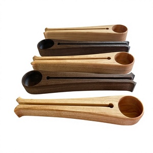 Cuillère à café en bois avec long manche, design classique durable, finition miroir, écologique, pour grains de café, idéale pour les cadeaux promotionnels - Product Image 5