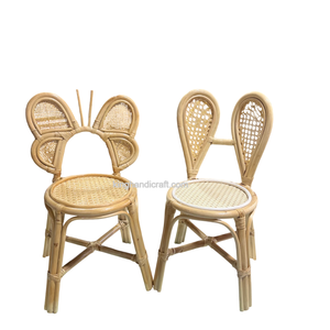 Silla Infantil de Ratán Hecha a Mano Estilo Boho para Decoración de Fiestas de Cumpleaños, Silla de Fotografía Infantil Natural - Product Image 1