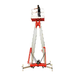 Thủy lực thang nâng di động dọc đôi mast một người đàn ông Nâng Nền tảng để bán