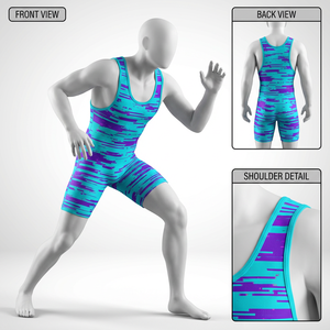 Custom Professional Men's Wrestling <b>Singlets</b> Sublimation Printed Low MOQ <b>Women</b> Wrestling Uniform for Weightlifting & Competition - Product Image 1