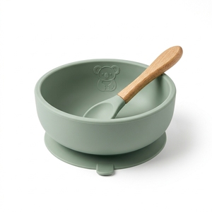 Ciotola in Silicone Personalizzata per <span class=keywords><strong>Bambini</strong></span> con Ventosa Antiscivolo, Resistente alle Cadute, Adatta al Microonde, Piatto per Alimenti Supplementari per <span class=keywords><strong>Bambini</strong></span> - Product Image 3