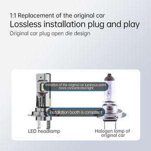 หลอดไฟหน้า LED H7 H4 แทนหลอดฮาโลเจน ให้ลำแสงที่เสถียร ติดตั้งง่ายแบบ Plug and Play สำหรับอัพเกรดไฟหน้า Toyota Corolla Prestige เป็นแบบ LED - Product Image 3