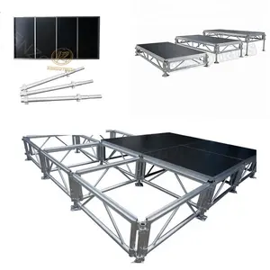 Nieuwe ontwerp outdoor event zware aluminium truss podium verlichting frame