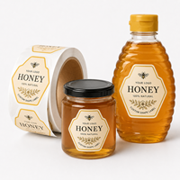 Étiquettes autocollantes personnalisées imperméables pour aliments congelés, viande, confiture, pizza, snacks, bocaux en verre, bouteilles, pour emballage