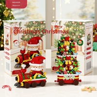 Nano briques en plastique ABS, jouet DIY, blocs de construction à micro-particules, série d'aventures de Noël, cadeau promotionnel
