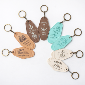 Engraved Zinc Alloy Hotel Keychain Custom Key Tag for Resort Villa Gift Wholesale - Product Image 3