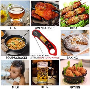 Thermomètre <span class=keywords><strong>de</strong></span> four professionnel J&R, étanche, lecture instantanée, cuisine, aliments, numérique, grill, cuisine, viande, thermomètre pour fumer - Product Image 4