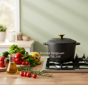 Marmite multifonction en fer forgé, <span class=keywords><strong>faitout</strong></span>, casserole, marmite à soupe, marmite à ragoût, poêle à frire, petite marmite en fer, pour la maison et l'extérieur - Product Image 2