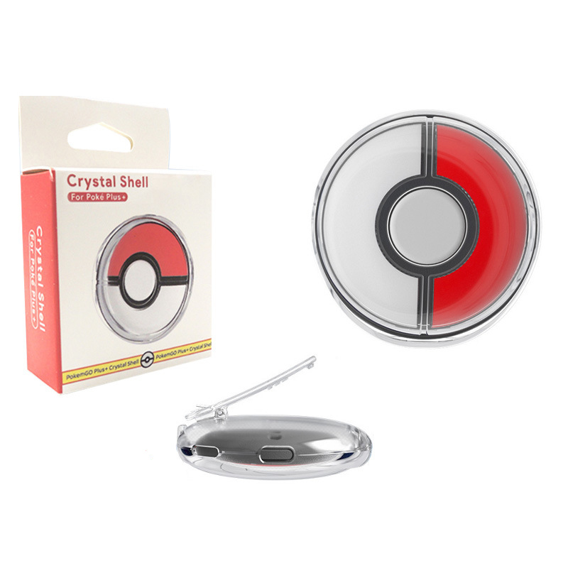 Blarkrus Transparent For PokéMon Go Plus+ Poké Ball Portable Pc Protective Hard Shell Transparent Protective Case
