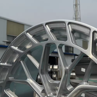 Jantes de voiture de course forgées 5x120, jantes monobloc forgées, jantes de voiture en alliage 6061-T6 brossées sur mesure pour Tesla Model S