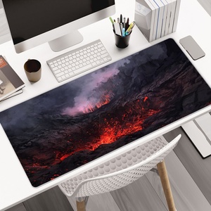 Factory ODM Volcano Image Large Extended Mouse <b>Pad</b> Eco-Friendly Natural Rubber Base XXL <b>Desk</b> Mat for Desktop - Product Image 1