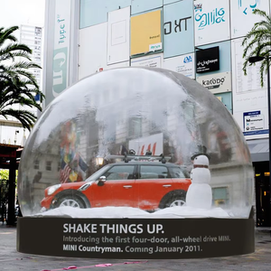 Giant1.00mm Transparent clair Pvc Single Tunnel Camping Portable House Dome Igloo Gonflable <span class=keywords><strong>Bubble</strong></span> Dome for Outdoor Show - Product Image 2