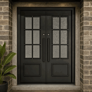 Porte d'entrée antivol en acier finition cuivre, porte de sécurité pour projet de rénovation de bâtiment d'appartements, vente en gros - Product Image 2