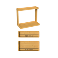 Organisateur de salle de bain en bambou, petite étagère de comptoir pour maquillage, parfums, cosmétiques, présentoir pour commode, lavabo