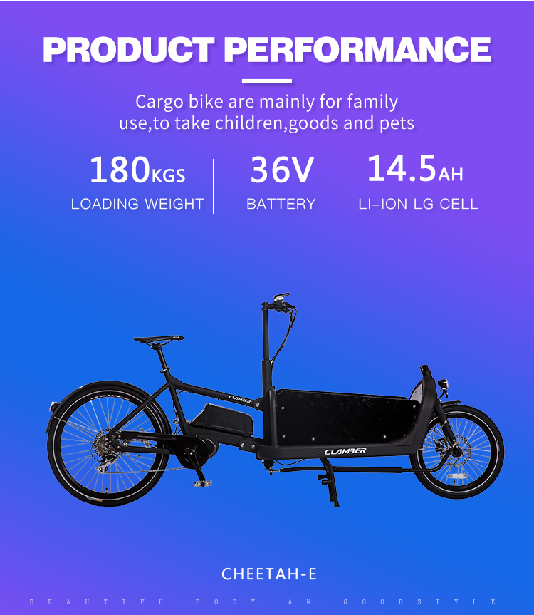 フロントローディングボックス付きクランバーアダルト自転車