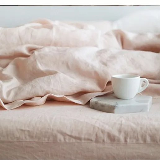 Linen bedding 100% pure solid color linen stone washed comforter bed set flat sheets duvet cover