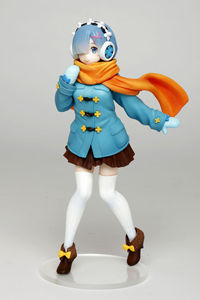 Anime TAITO da Zero Different World Rem Winter Clothes sciarpa arancione modello in PVC Maid Subaru Natsuki ilia Ram Action Figures