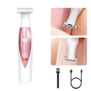 Electric <strong>Hair</strong> <strong>Trimmer</strong> for Women USB Rechargeable IPX6 Waterproof Professional <strong>Lady</strong> Shaver Bikini Body <strong>Trimmer</strong> Household Use - Product Image 1