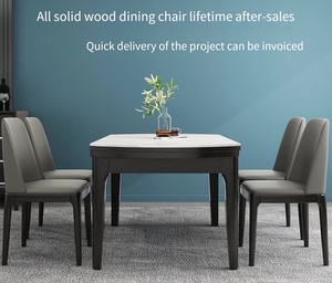 Modern <b>Wooden</b> <b>Chairs</b> Dining Living Room <b>Wooden</b> Cafe <b>Chair</b> with PU Leather Cushion Antique <b>Chairs</b> - Product Image 4