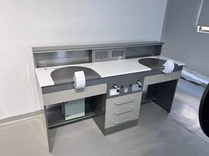 Table de travail dentaire multifonctionnelle avec évier pour techniciens dentaires, banc de <span class=keywords><strong>laboratoire</strong></span> dentaire robuste à hauteur réglable, idéal pour l'école - Product Image 6