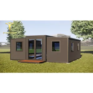 Modüler tasarım ve zemin planları ile 3 yatak odası prefabrik konteyner ev
