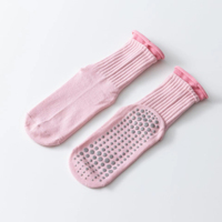 Haut de gamme personnalisé résistant à l'usure femmes Grippy bas quantité minimale de commande personnalisé pour chaussettes chaussettes Pilates