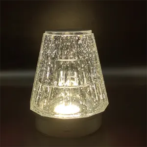 مصباح كريستال لغرفة النوم نوع C مصباح مكتبي صغير يعمل بالبطارية مع إضاءة LED يتميز بخفة وضوء لا نهائية في المطاعم والحانات