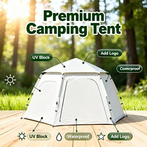 Carpa Familiar para Acampar, Apertura Automática Rápida, Una Habitación, Oxford 210D Impermeable, 1000-1500 mm, Glamping para las Cuatro Estaciones, Gran Espacio - Product Image 2