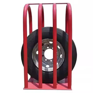 Exigences du changeur de pneus Pneu pour camion lourd Pneu à 5 barres pour la cage de sécurité de gonflage des pneus du camion de service - Product Image 1